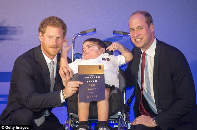 Prince William and Prince Harry give Jonathan award 2